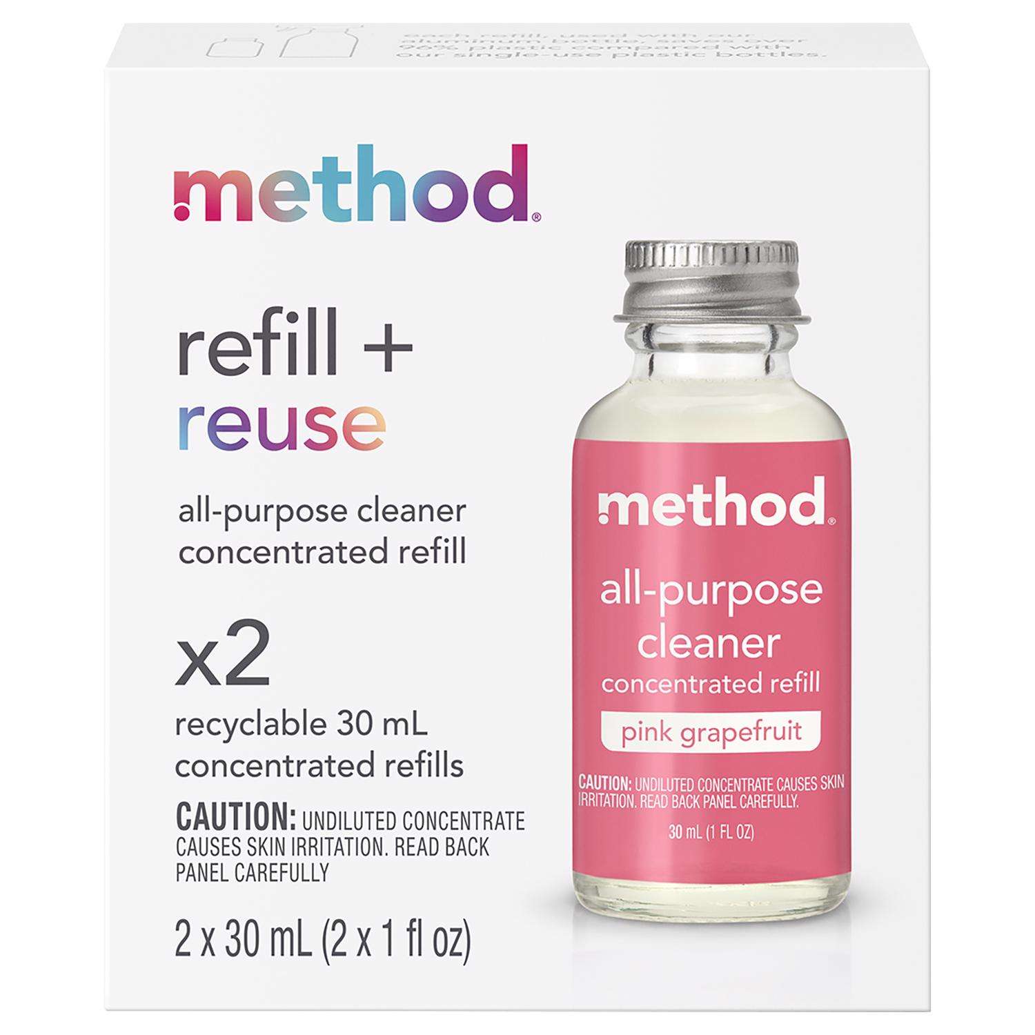 Method Pink Grapefruit Scent Concentrated All Purpose Cleaner Refill