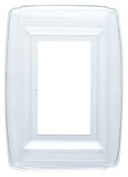 Westinghouse Clear 1 gang Plastic Wall Plate 1 pk