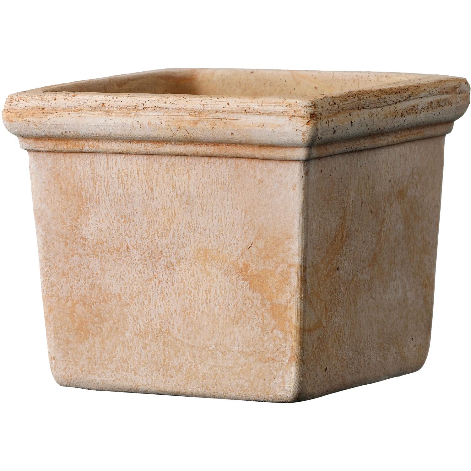 Deroma 3.78 in. H X 4.3 in. W X 4.3 in. D Clay Siena Cachepot Terracotta