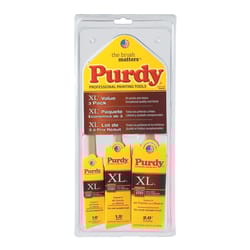Purdy  XL  1, 1-1/2 and 2 in. W Assorted  Paint Brush Set 