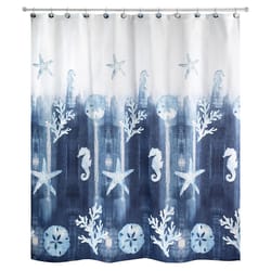 Avanti Linens Batik Coastal 72 in. H X 72 in. W Multicolored Shower Curtain Polyester