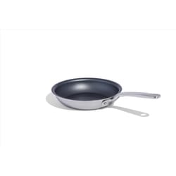 Made In Stainless Steel Fry Pan 12 in. Black/Silver