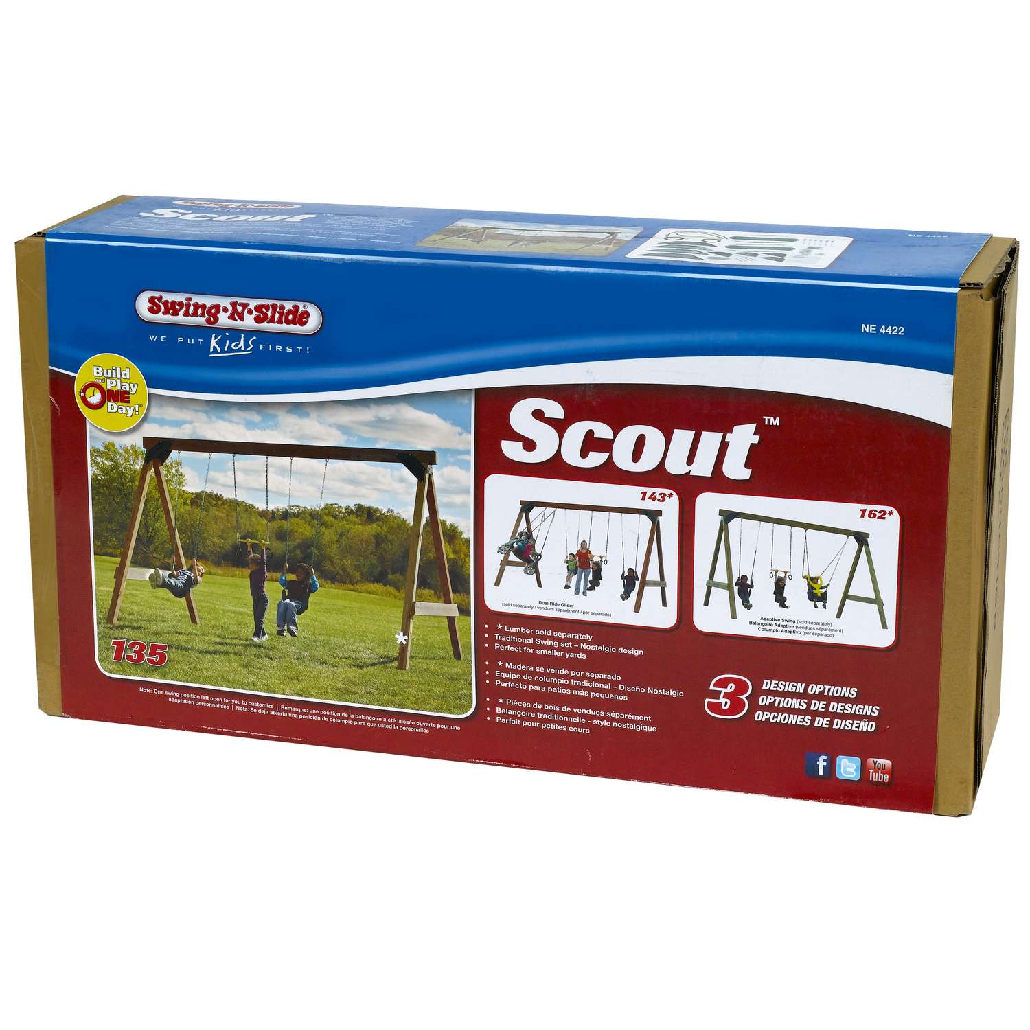 Swing-N-Slide Scout EVA/Steel Swing Set Mfr# NE 4422 - Ace