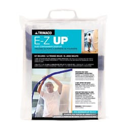 Trimaco E-Z Up 36 in. W X 84 in. L Clear Plastic Dust Barrier Door Kit