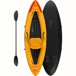 Retrospec PVC Inflatable Black/Yellow Kayak