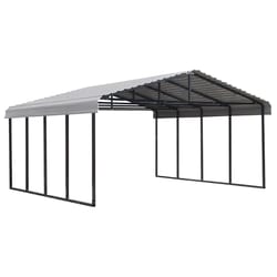 Arrow 20 ft. x 29 ft. Metal Horizontal Peak Carport without Floor Kit