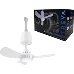 Treva 15 in. H X 15 in. D 2 speed Rechargeable Canopy Fan with Light