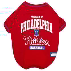 Pets First Team Colors Philadelphia Phillies Dog T-Shirt Large