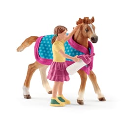 Schleich Horse Club Foal w/Blanket Toy Multicolored