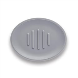 Sttelli Belize Gray Plastic Soap Dish