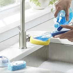 Dawn 3 in. W Plastic Handle Soap Dispenser Dish Brush