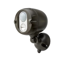 Mr. Beams NetBright Motion-Sensing Battery Powered LED Dark Brown Spotlight