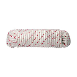 Koch Industries 5/16 in. D X 50 ft. L Red/White Diamond Braided Polyester Rope