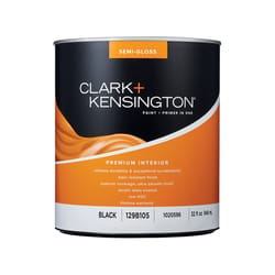 Clark+Kensington Semi-Gloss Black Premium Paint Interior 1 qt