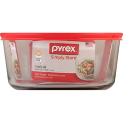 Pyrex 7 cups Clear Food Storage Container 1 pk