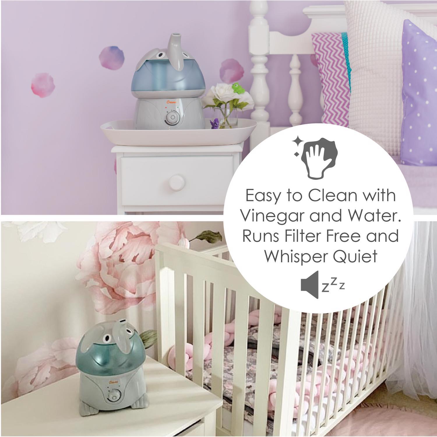 Crane Elephant Ultrasonic 1 gal 500 sq ft Ultrasonic Humidifier