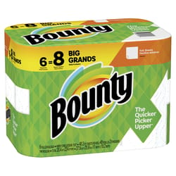 Bounty Paper Towels 54 sheet 2 ply 6 pk