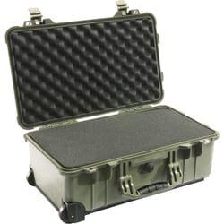 Pelican Protector Green Wheeled Carry-On Case 9 in. H X 22 in. W
