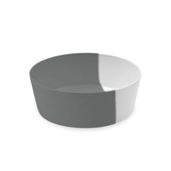 TarHong Gray/White Dual Melamine 5 cups Pet Bowl