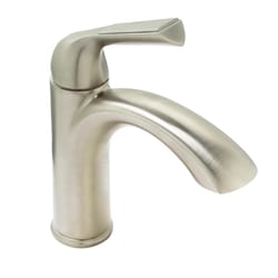 Huntington Brass Joy Satin Nickel Transitional Single-Handle Bathroom Sink Faucet 4 in.