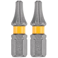 DeWalt Max Fit Torx #15 X 1 in. L Screwdriver Bit Set Steel 2 pk