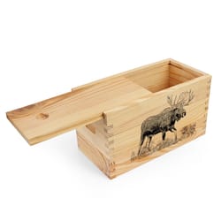 Sheffield 16 in. Moose Craft Box Brown