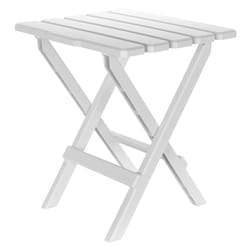 Camco White Square Plastic Folding Adirondack Table