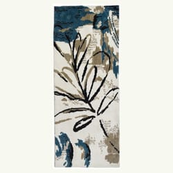 Simple Spaces 21 in. W X 54 in. L Multi-Color Mid Summer Night Polyester Accent Rug