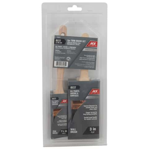 Ace Better Angle/Flat Paint Brush Set - Ace Hardware