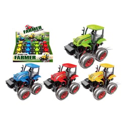 Diamond Visions Pull-Back Farm Tractor Plastic 1 pk