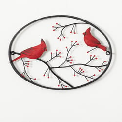 Sullivans Multicolored Oval Cardinal Wall Decor Wall Sign 12 in.