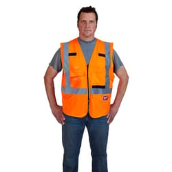 Milwaukee Reflective Safety Vest Hi-Viz Orange L/XL