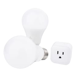Globe Electric A19 E26 (Medium) Smart-Enabled LED Bulb Kit Tunable White 60 Watt Equivalence 3 pk