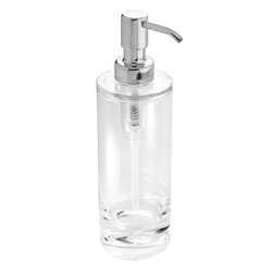 iDesign Eva Chrome Clear/Silver Acrylic Soap Pump