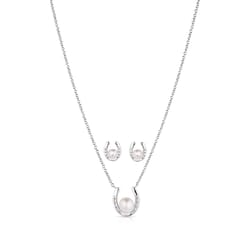 Montana Silversmiths Women's Horseshoe Pearl Silver Jewelry Sets Water Resistant