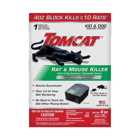 Tomcat Bait Station Blocks For Mice and Rats 4 oz 1 pk - Ace Hardware