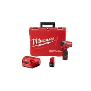 Milwaukee  M12 FUEL  12 volt Cordless  Brushless  Impact Driver  Kit  1300 in-lb 