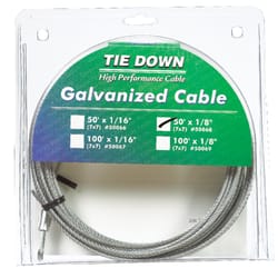 Tie Down Engineering Galvanized Steel 1/8 in. D X 50 ft. L Aircraft Cable