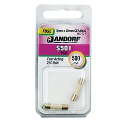 Jandorf S501 500 amps Fast Acting Fuse 2 pk