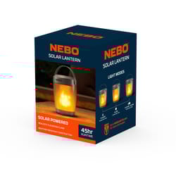 NEBO Black/Yellow LED Solar Lantern