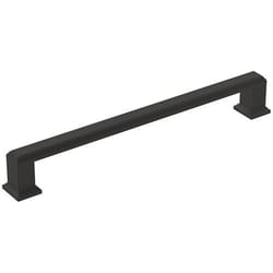 Amerock Appoint Traditional Rectangle Cabinet Pull 7-9/16 in. Matte Black 1 pk
