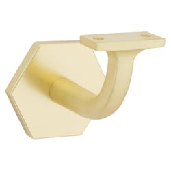 National Hardware Powell Gold Zinc Die Cast w/Steel Strap Handrail Bracket 3-5/32 in. L 150 lb