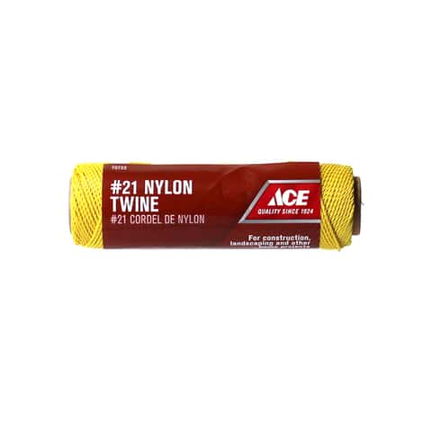 Ace 21 in. D X 215 ft. L Gold Twisted Nylon Twine Ace 21 in. D X 215 ft. L Gold Twisted Nylon Twine