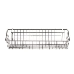 Spectrum 4.5 in. L X 16.3 in. W X 4.3 in. H Gray Wire Basket