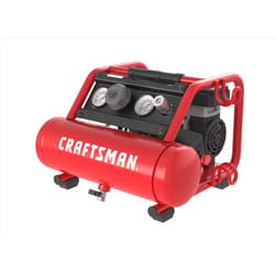 Sears Craftsman air compressor 4HP 20 gallon with hose and additional  gauge. Worked when tested. See connection at end of the cord. - Northern  Kentucky Auction, LLC