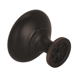 Amerock Allison Round Cabinet Knob 1-1/4 in. D 1-1/8 in. Oil Rubbed Bronze 1 pk