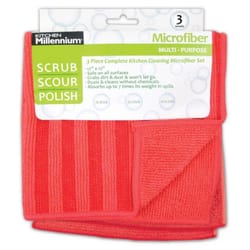 Kane Home Cayenne Red Microfiber Kitchen Utility Cloth 3 pk