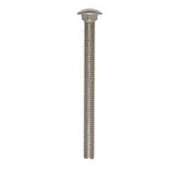 HILLMAN 1/2 in. X 6 in. L Zinc-Plated Stainless Steel Carriage Bolt 10 pk