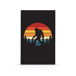 Denik 5 in. W X 8 in. L Sewn Bound Black Sasquatch Notebook