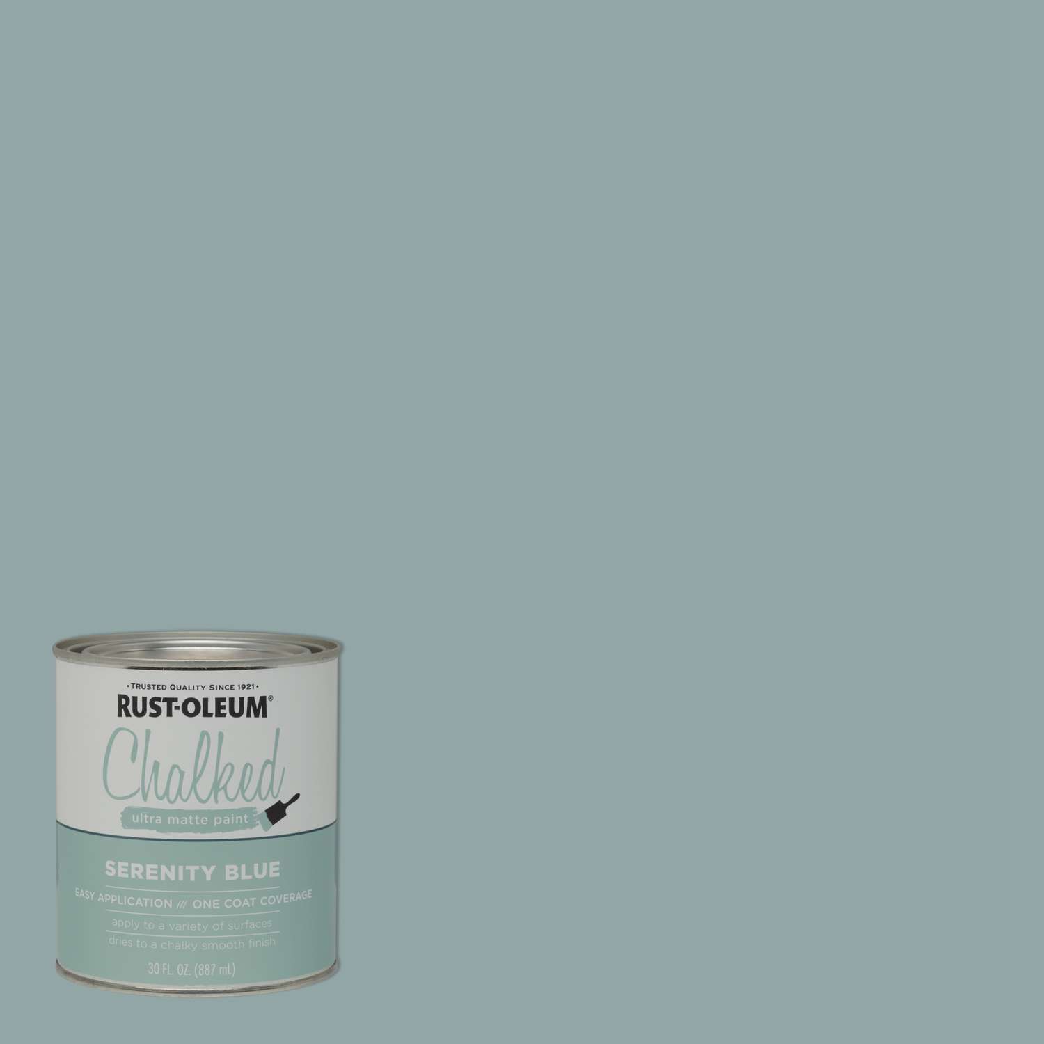 RustOleum Chalked Matte Serenity Blue WaterBased Acrylic Chalk Paint